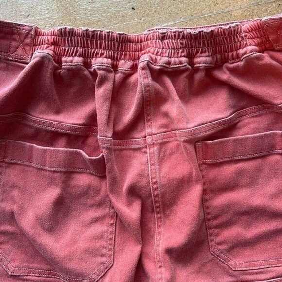 Wildfang Womens Essential Denim Work Skirt Coral Size 3X Stretch Cotton Blend - Picture 9 of 13